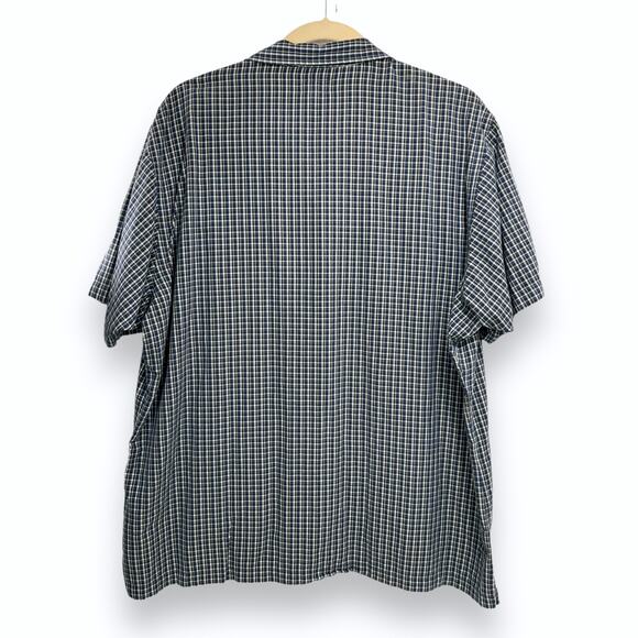 Polo Jeans Co Button Shirt Men XL READ Blue Plaid Ralph Lauren US Flag Vintage - Picture 5 of 10